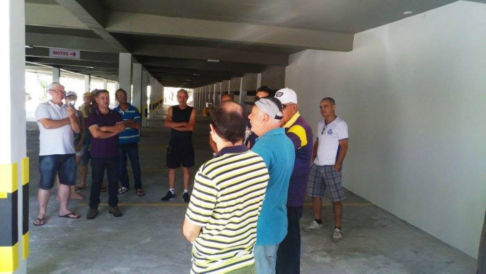 Inauguração do estacionamento coberto