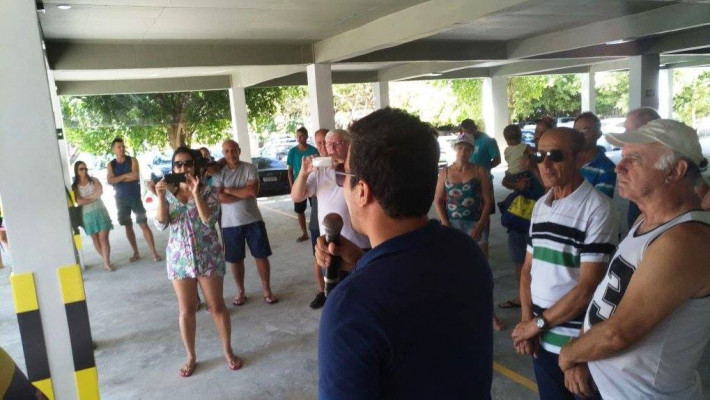 Inauguração do estacionamento coberto