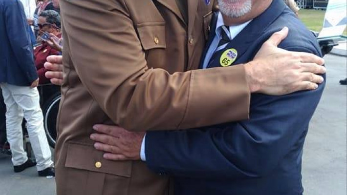 Homenagem da Polícia Militar de MG ao presidente Marcone Valadares