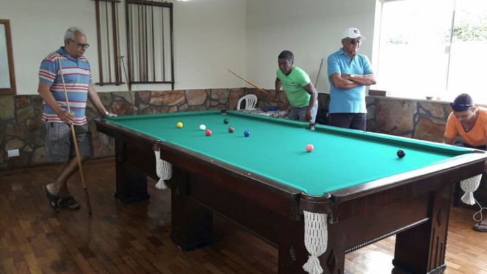 Inauguração sala de sinuca