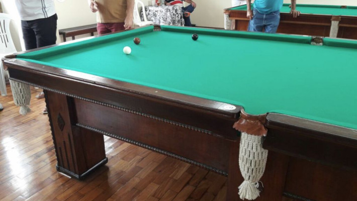 Inauguração sala de sinuca