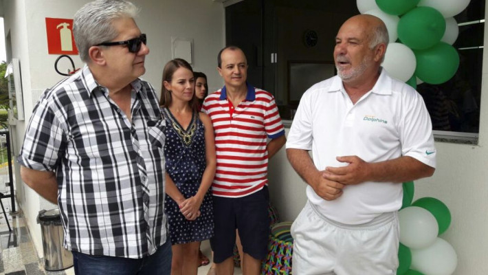 Inauguração sala de sinuca