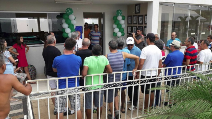 Inauguração sala de sinuca