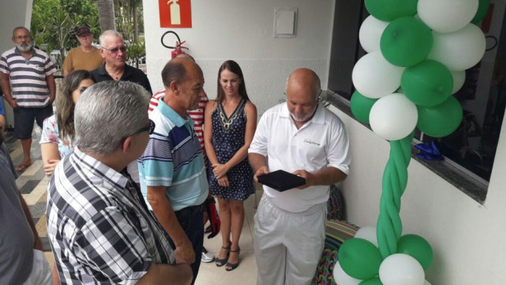 Inauguração sala de sinuca