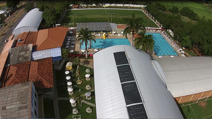 VISTA AÉREA CLUBE AABB PARÁ DE MINAS