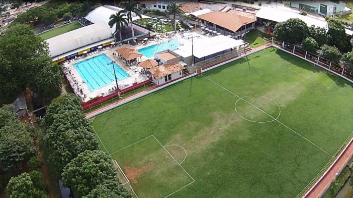 VISTA AÉREA CLUBE AABB PARÁ DE MINAS