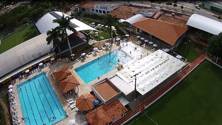 VISTA AÉREA CLUBE AABB PARÁ DE MINAS