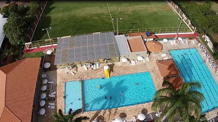 VISTA AÉREA CLUBE AABB PARÁ DE MINAS