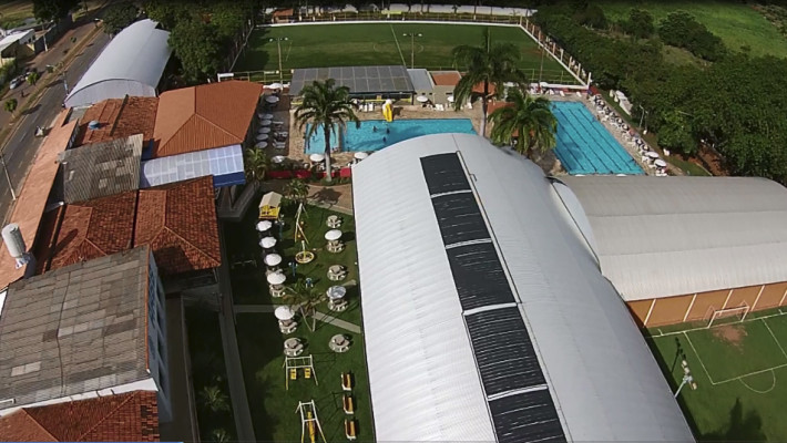 VISTA AÉREA CLUBE AABB PARÁ DE MINAS