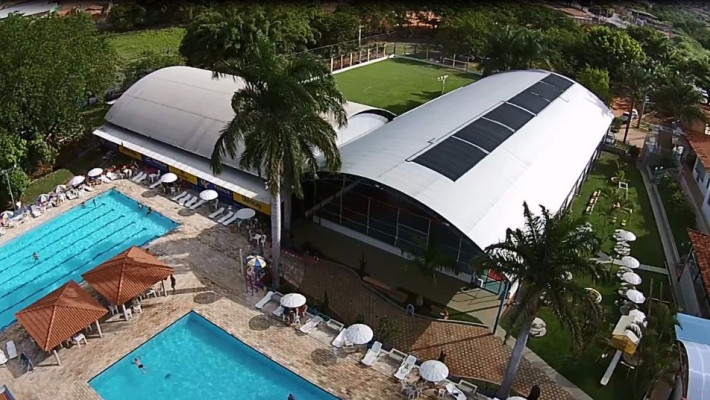 VISTA AÉREA CLUBE AABB PARÁ DE MINAS