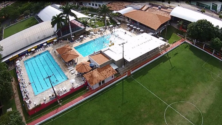VISTA AÉREA CLUBE AABB PARÁ DE MINAS
