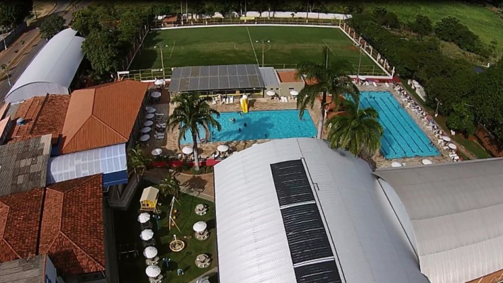 VISTA AÉREA CLUBE AABB PARÁ DE MINAS