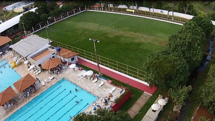 VISTA AÉREA CLUBE AABB PARÁ DE MINAS
