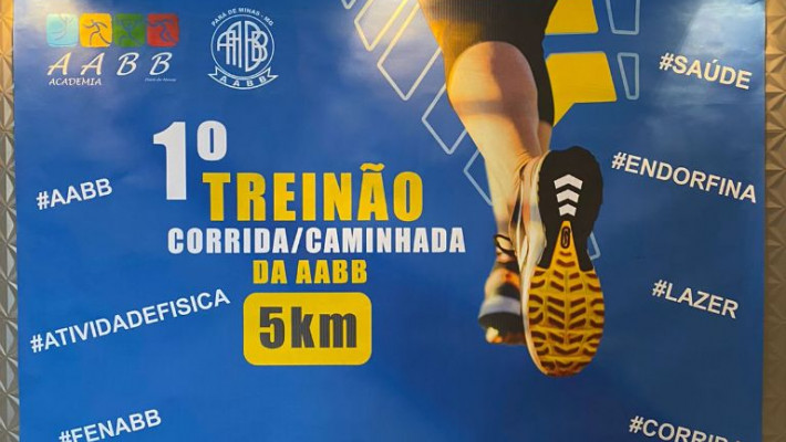 1º TREINO – CORRIDA/CAMINHADA – AABB – PARÁ DE MINAS